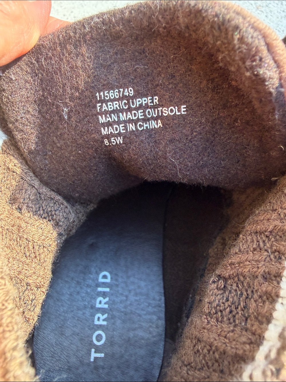 Torrid Knit Suede Hiker Booties 8.5 Women's - Picture 6 of 8